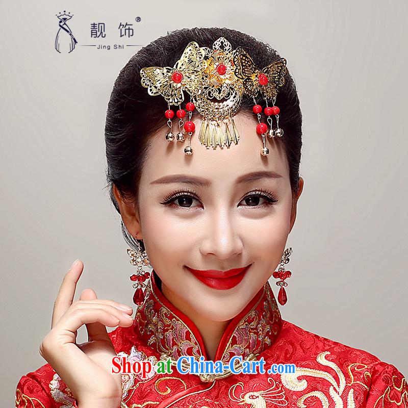 Beautiful ornaments 2015 new bride classic show reel service butterfly headdress of Phoenix with retro red phoenix win gold, beautiful ornaments JinGSHi), and, on-line shopping