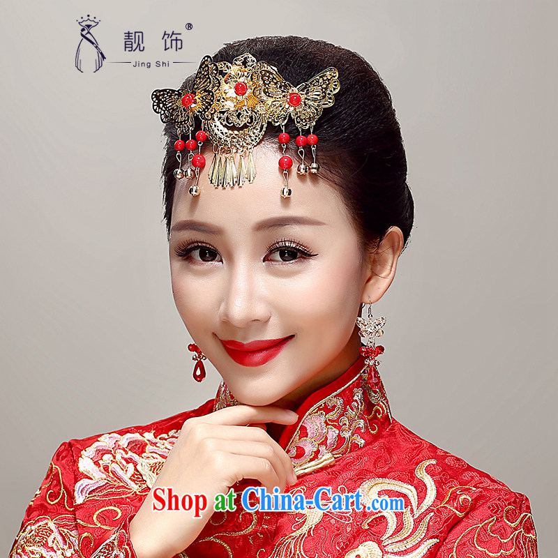 Beautiful ornaments 2015 new bride classic show reel service butterfly headdress of Phoenix with retro red phoenix win gold, beautiful ornaments JinGSHi), and, on-line shopping