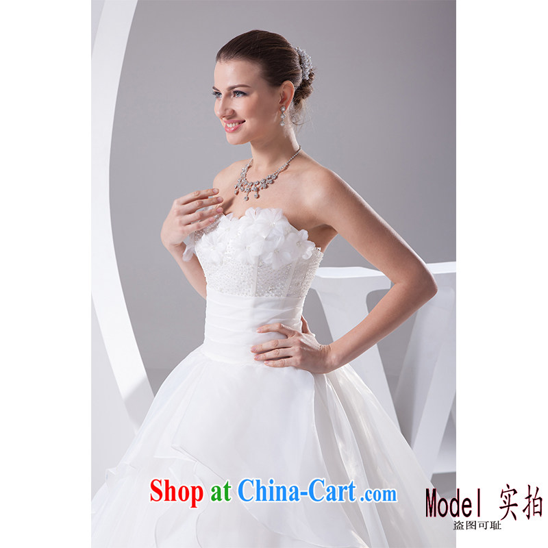 The beautiful yarn wiped his chest, wedding a purely manual staple-joo Korean version Mary Magdalene Beauty Chest marriages wedding 2015 new photography, clothing made white can be customized, beautiful yarn (nameilisha), online shopping