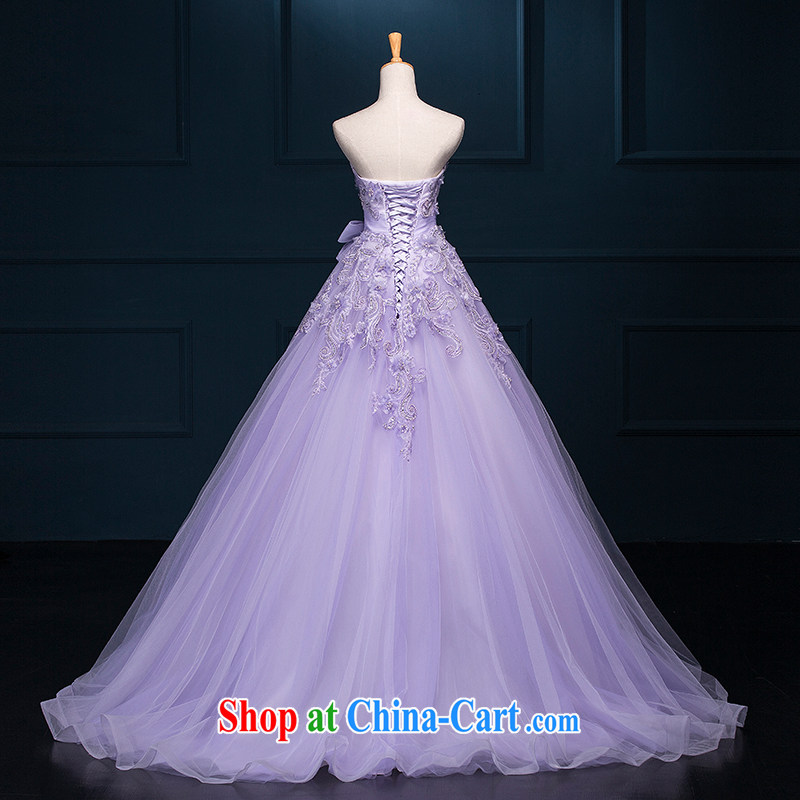 It is not the JUSERE high-end wedding dresses dream purple bridal wedding dress with small-tail Princess dress with wedding dresses, bow-tie with a purple tailored, it is set up, and, on-line shopping