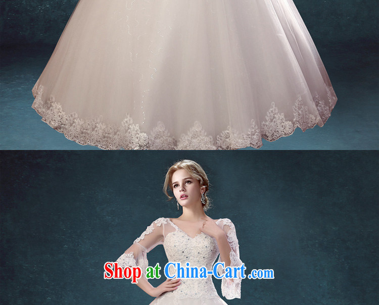 Kou Connie Korean version 2015 New Field shoulder water drilling lace wedding Princess cuff in deep V graphics thin with wedding dresses white tailored final 7 days, pictures, price, brand platters! Elections are good character, the national distribution, so why buy now enjoy more preferential! Health