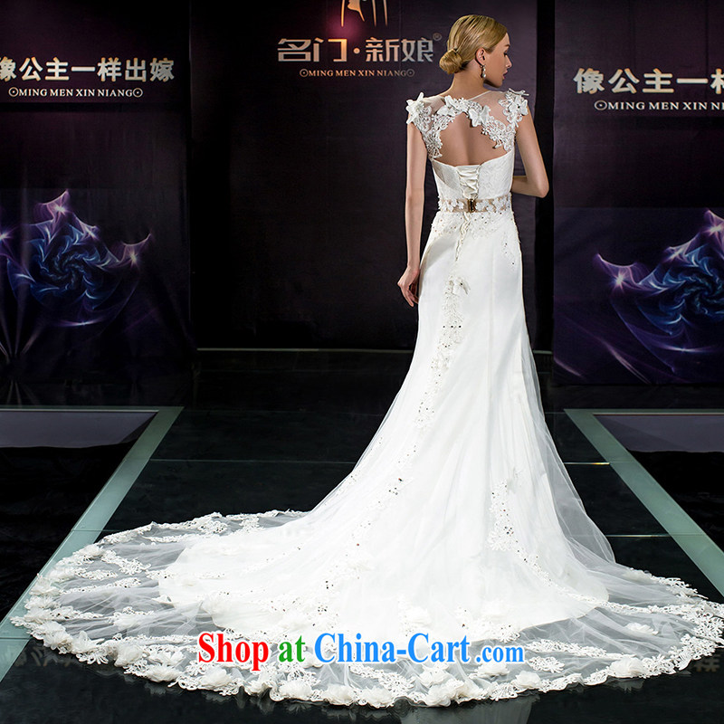 The bride's 2015 summer wedding dresses wedding tail field shoulder crowsfoot wedding summer 2560 white tailored the 20 per cent, of the bride, shopping on the Internet