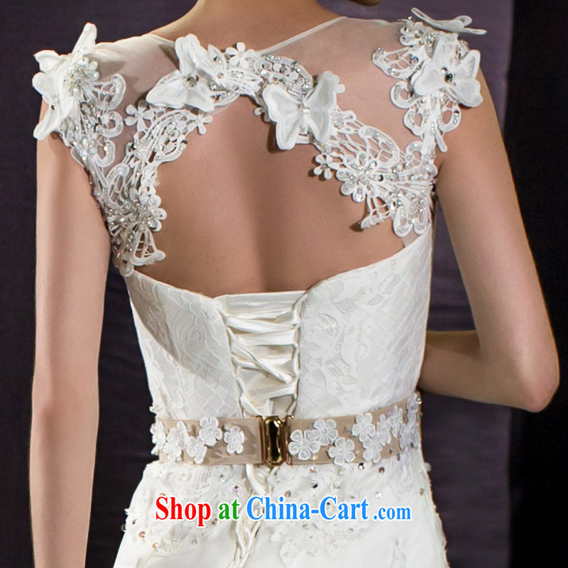 The bride's 2015 summer wedding dresses wedding tail field shoulder crowsfoot wedding summer 2560 white tailored the 20 per cent, of the bride, shopping on the Internet