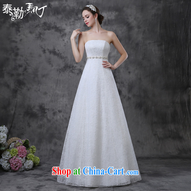 Taylor Martin 2015 new erase chest wedding dresses stylish spring and summer with A before marriages wedding beauty graphics thin wedding white XL