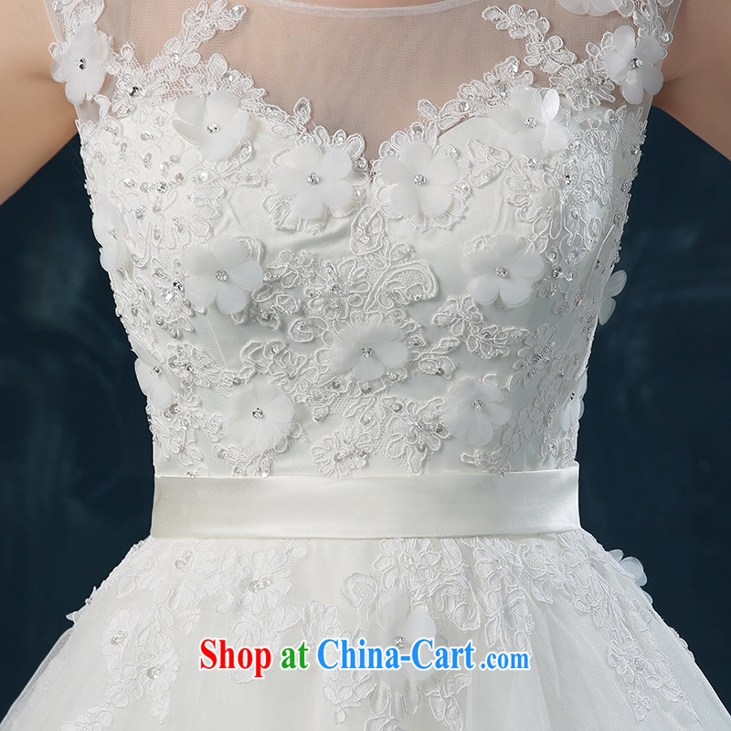 Tail wedding summer 2015 new Korean bridal wedding dress the code strap wedding lace beauty white XXL (3 - 5 Day Shipping), Nicole Kidman (Nicole Richie), online shopping