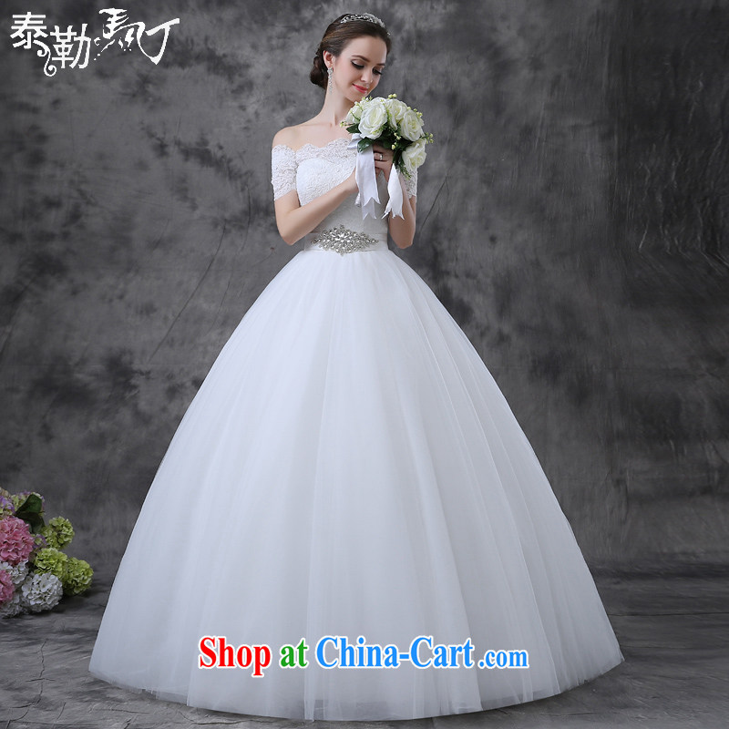 Martin Taylor 2015 summer wedding dresses New Field shoulder alignment to the Code bridal beauty graphics thin sleeveless married Mary Magdalene chest wedding white XL