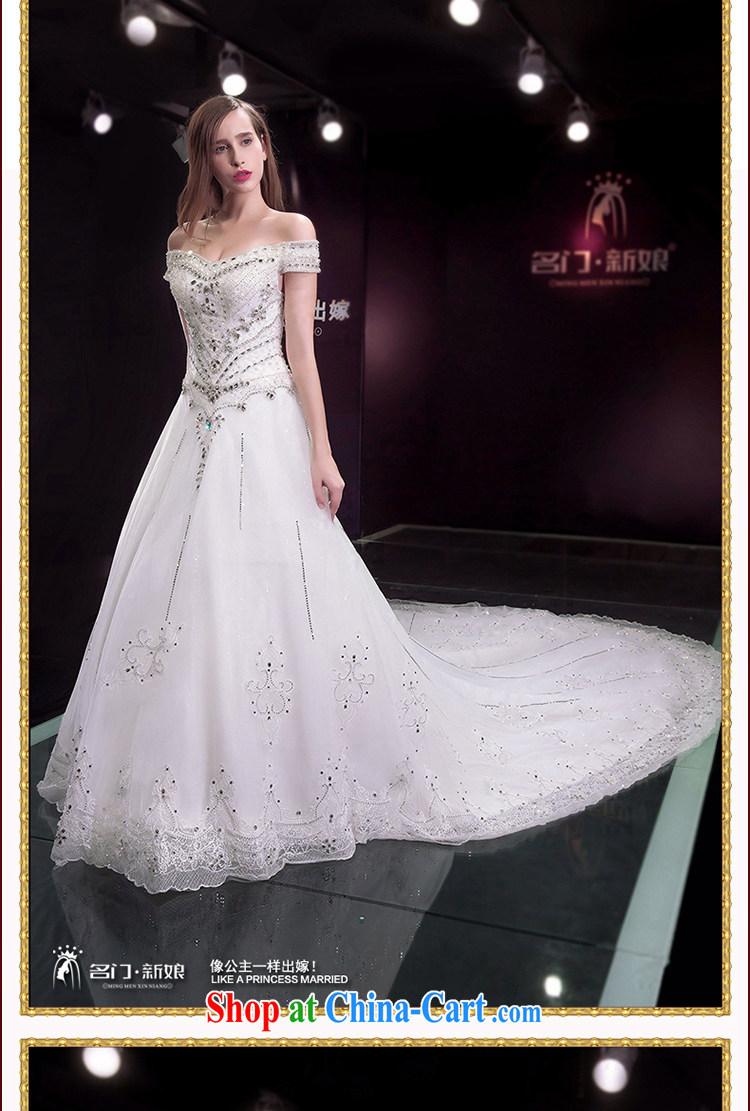 The bride's wedding dresses new 2015 a shoulder-tail wedding bridal wedding custom 2585 XL pre-sale 10 days pictures, price, brand platters! Elections are good character, the national distribution, so why buy now enjoy more preferential! Health