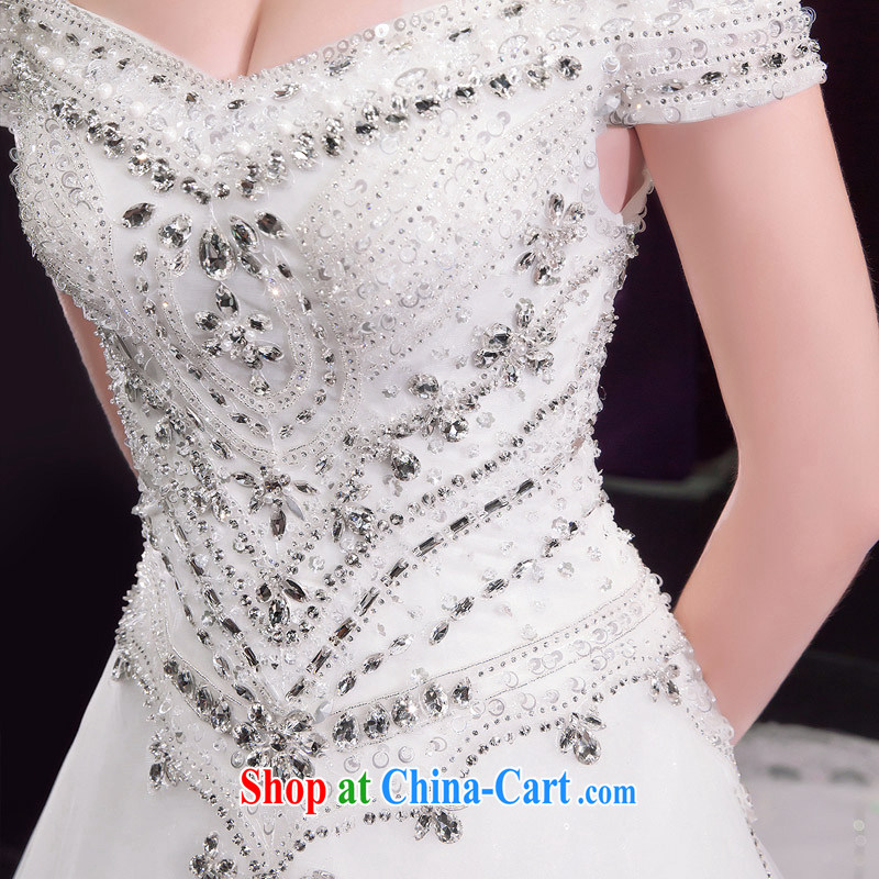 The bride's wedding dresses new 2015 a shoulder-tail wedding bridal wedding custom 2585 XL pre-sale 10 days, the bride, and shopping on the Internet