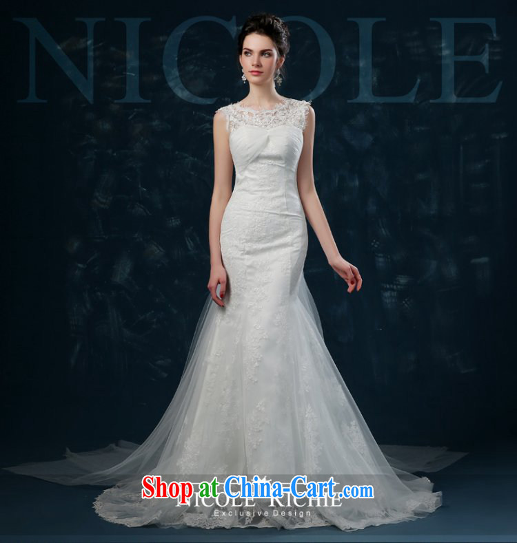 Bridal Suite 2015 new summer bridal crowsfoot wedding-waist wedding lace-tail wedding shoulders bare chest strap white XXL (3 - 5 day shipping) pictures, price, brand platters! Elections are good character, the national distribution, so why buy now enjoy more preferential! Health