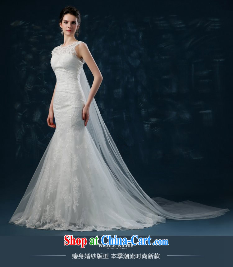 Bridal Suite 2015 new summer bridal crowsfoot wedding-waist wedding lace-tail wedding shoulders bare chest strap white XXL (3 - 5 day shipping) pictures, price, brand platters! Elections are good character, the national distribution, so why buy now enjoy more preferential! Health