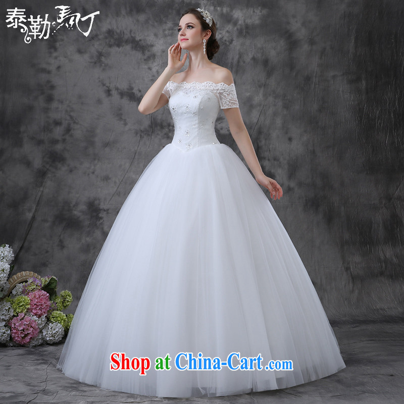 Taylor Martin 2015 New Field shoulder wedding Korean style fashion palace with beauty graphics thin marriages wedding dresses summer white XL