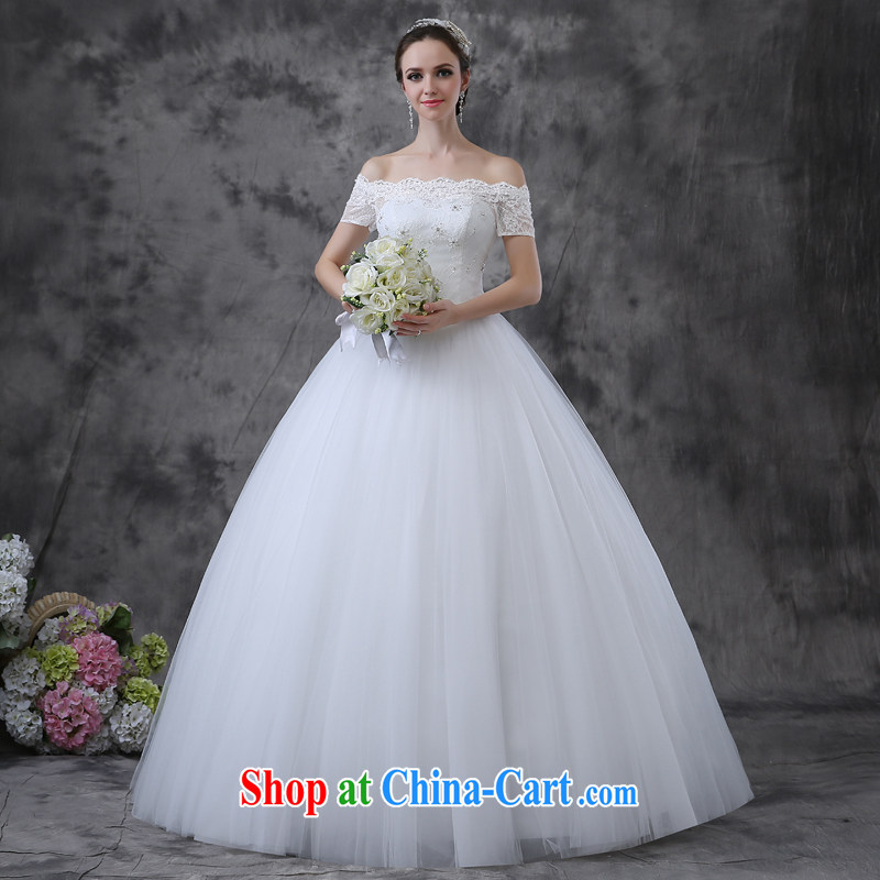 Taylor Martin 2015 New Field shoulder wedding Korean style fashion palace with cultivating graphics thin marriages wedding dresses summer white XL, Taylor Martin (TAILEMARTIN), shopping on the Internet