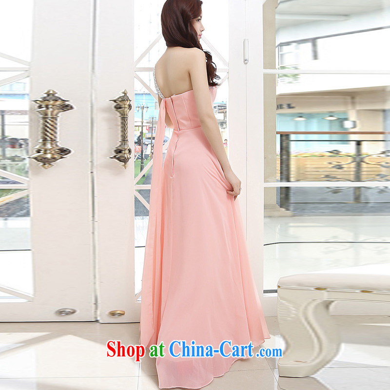 Mr Chau Tak-hay, summer 2015 new stylish long bridal wedding single shoulder wedding dresses girls pink L, Hee (XINI), shopping on the Internet