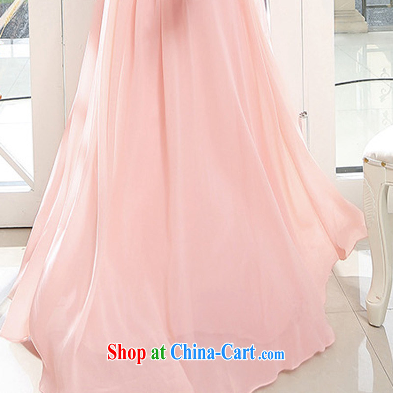 Mr Chau Tak-hay, summer 2015 new stylish long bridal wedding single shoulder wedding dresses girls pink L, Hee (XINI), shopping on the Internet
