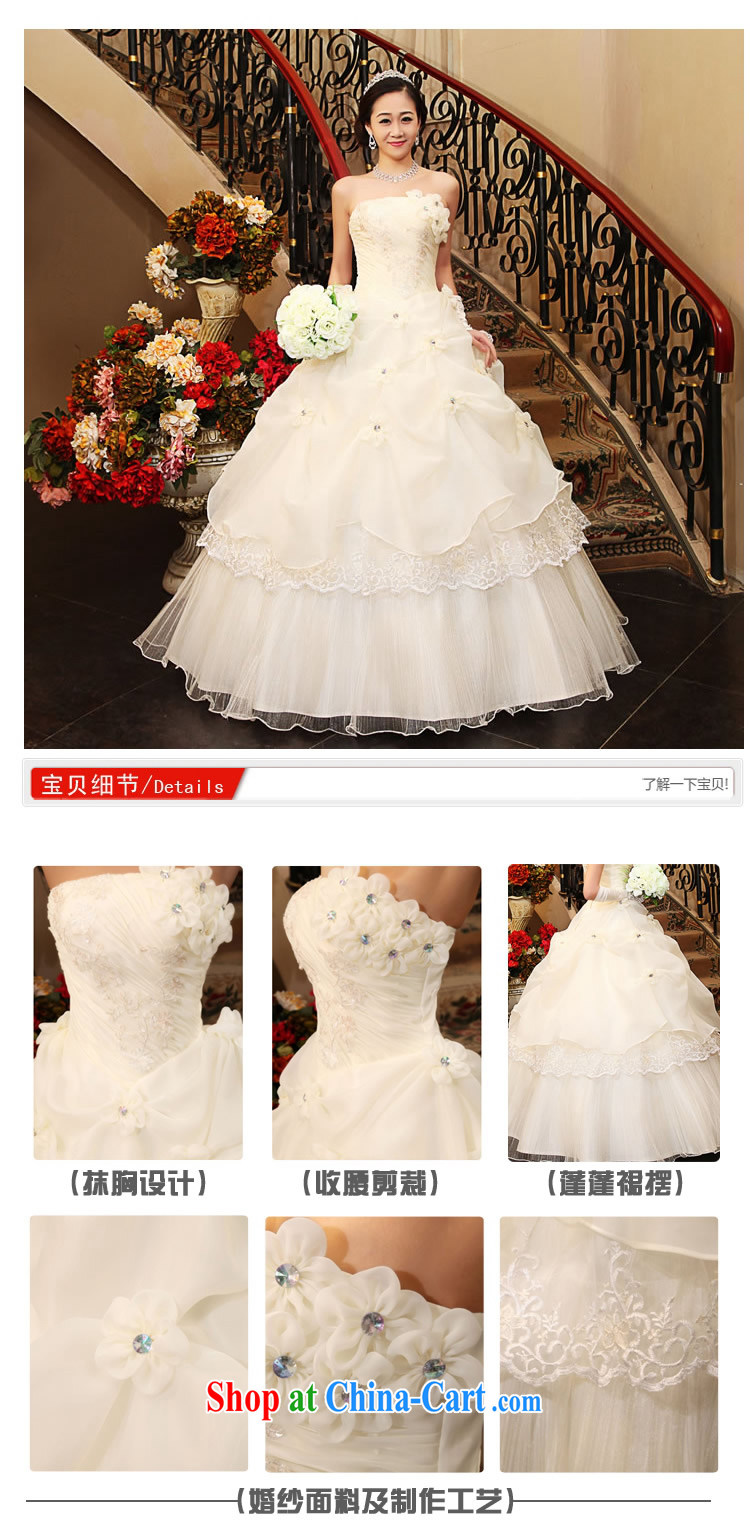 Yong-yan and new 2015 Korean sweet Princess wedding dresses with bare chest retro flouncing flowers tie wedding dresses white XXL pictures, price, brand platters! Elections are good character, the national distribution, so why buy now enjoy more preferential! Health