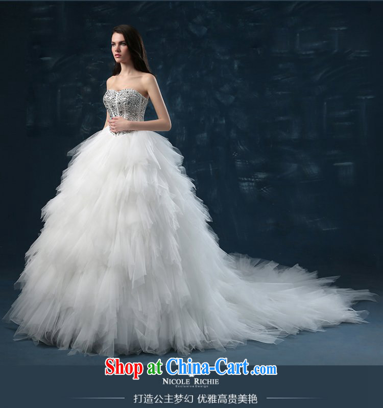 Wedding summer 2015 new marriage in Europe and high-end custom bare chest luxury bridal tail wedding feather inserts drill female white XXL (3 - 5 day shipping) pictures, price, brand platters! Elections are good character, the national distribution, so why buy now enjoy more preferential! Health