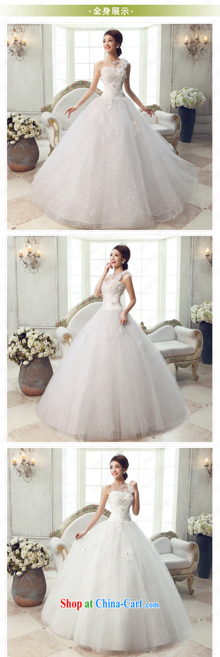 wedding dresses 2015 new summer Korean single shoulder with bridal gown dress Princess beauty and elegant white S pictures, price, brand platters! Elections are good character, the national distribution, so why buy now enjoy more preferential! Health