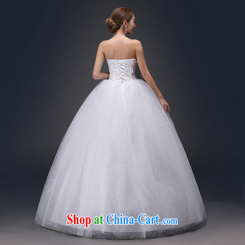There is embroidery bridal 2015 bridal married Korean white wedding Princess shaggy wiped his chest, wedding white XXXL 2 feet 4 waist Suzhou shipment and it is absolutely not a bride, shopping on the Internet