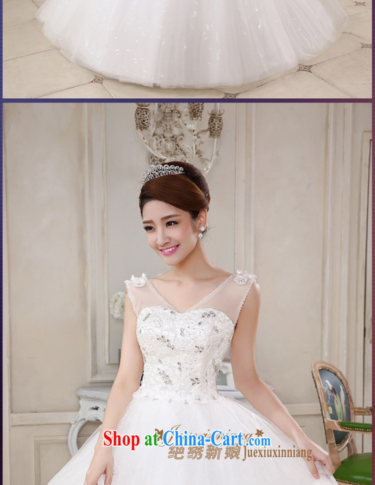 There is a bride Korean fashion summer sweet tied with elegant wedding sexy shoulders V territorial waters drilling tied with shaggy dress wedding white tailored final pictures, price, brand platters! Elections are good character, the national distribution, so why buy now enjoy more preferential! Health