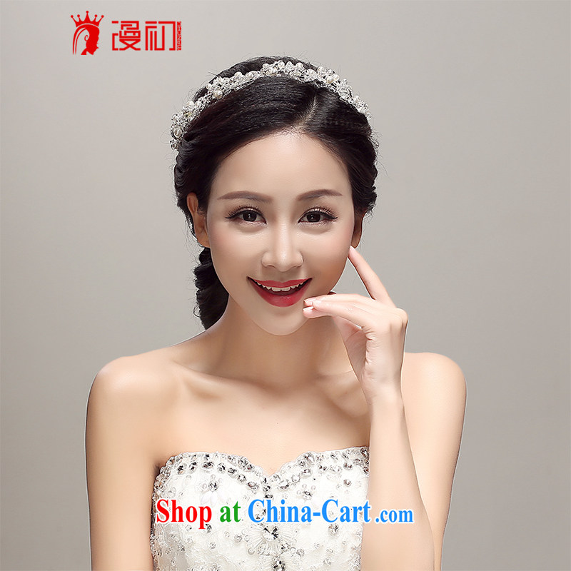 Early definition 2015 new bridal headdress alloy Crown wedding accessories accessories wedding supplies white