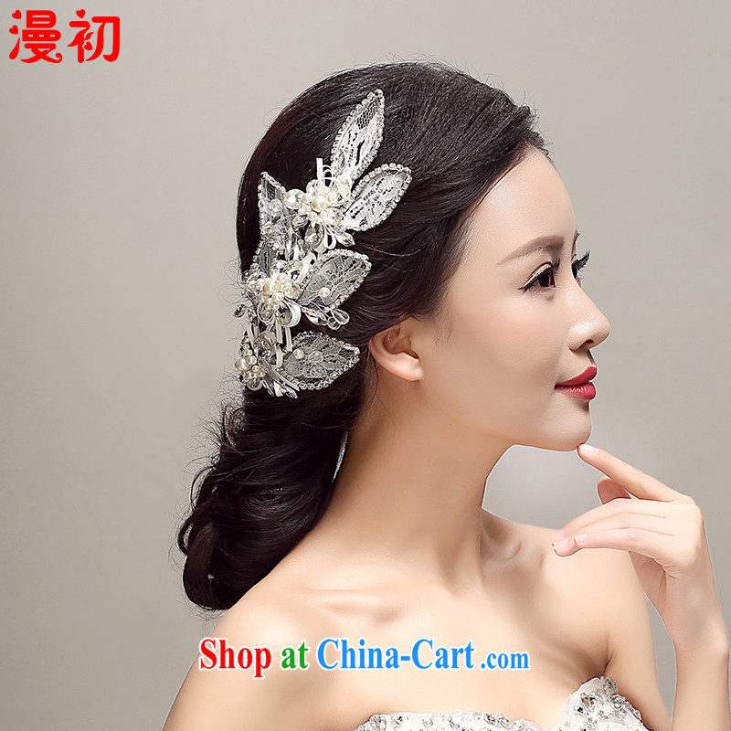 Early definition 2015 new bridal headdress alloy floral Crown wedding accessories accessories wedding supplies white, diffuse, and, shopping on the Internet