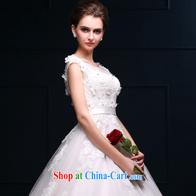 wedding dresses new Korean layout double-shoulder with A swing wedding custom bridal graphics thin the Field shoulder wedding white tail. size does not return does not change, so Balaam, and shopping on the Internet
