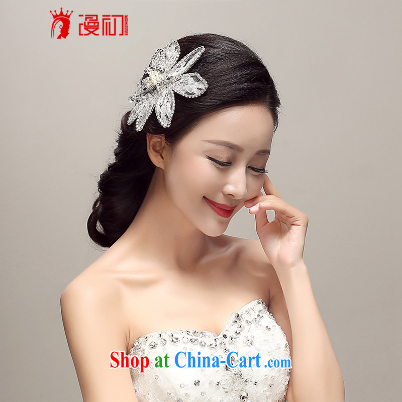Early definition 2015 new bride's head-dress Korean-style floral Crown wedding accessories accessories wedding supplies white, diffuse, and shopping on the Internet