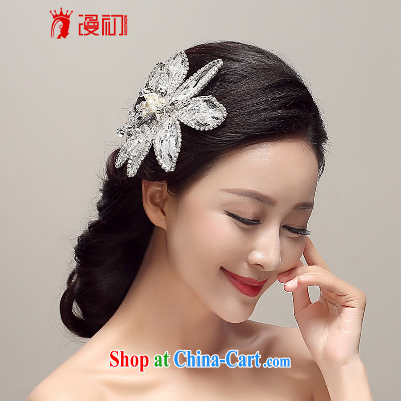Early definition 2015 new bride's head-dress Korean-style floral Crown wedding accessories accessories wedding supplies white, diffuse, and shopping on the Internet