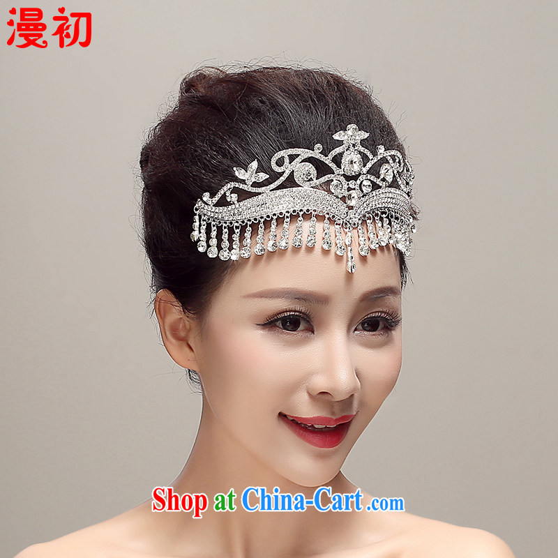 Early definition 2015 new bridal head-dress, Japan, and South Korea alloy Crown jewelry wedding dresses accessories supplies married white, diffuse, and shopping on the Internet