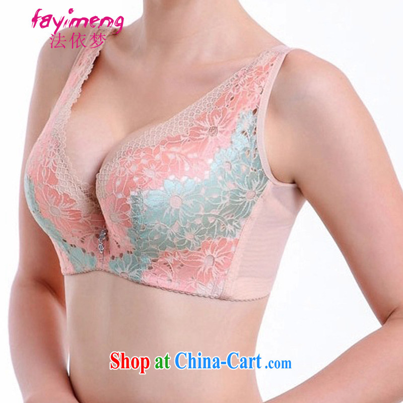 The dream new products, lace underwear, Ms. back full Cup sleep-The Chest JB 127 - 1 flower fairies light yellow 90 C