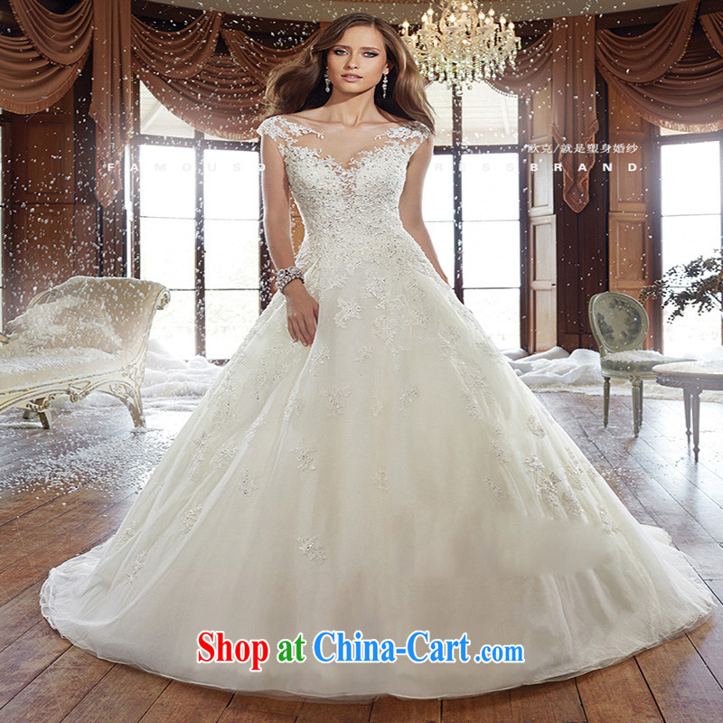 The field shoulder wedding tail 2015 summer V for a field with new Korean Beauty video gaunt side custom wedding dresses white XL 3 to 5 Day Shipping, so Balaam, and shopping on the Internet