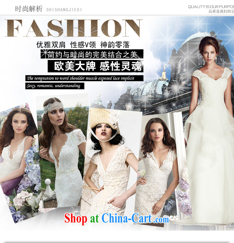 Honey, bride new lace luxurious tail wedding in Europe and America for V shoulders cultivating graphics thin wedding bridal wedding dress 2015 new white XXL pictures, price, brand platters! Elections are good character, the national distribution, so why buy now enjoy more preferential! Health