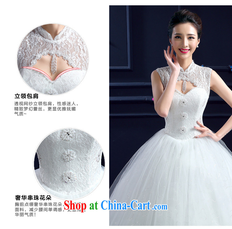 Honeymoon bridal wedding dresses summer 2015 new Korean lace up collar package shoulder retro pregnant larger wedding white XXL pictures, price, brand platters! Elections are good character, the national distribution, so why buy now enjoy more preferential! Health