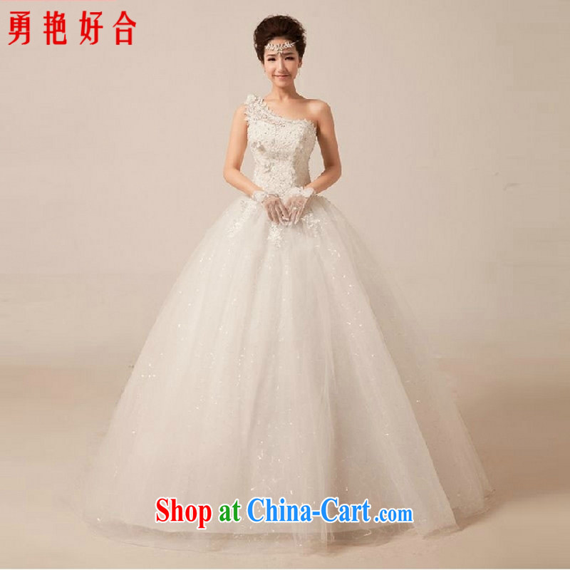 Yong-yan and Han-Princess wedding dresses new 2015 summer video thin single shoulder lace, with a strap wedding white. size is not returned.