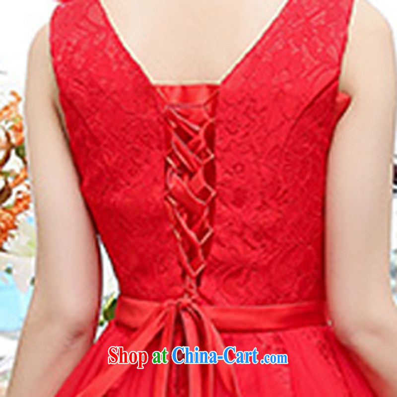 The 2015 Jordan dress shaggy dress dress new Korean fashion beauty graphics thin lace European root dress wedding dresses red XL to Jordan (Xiangzuo), online shopping