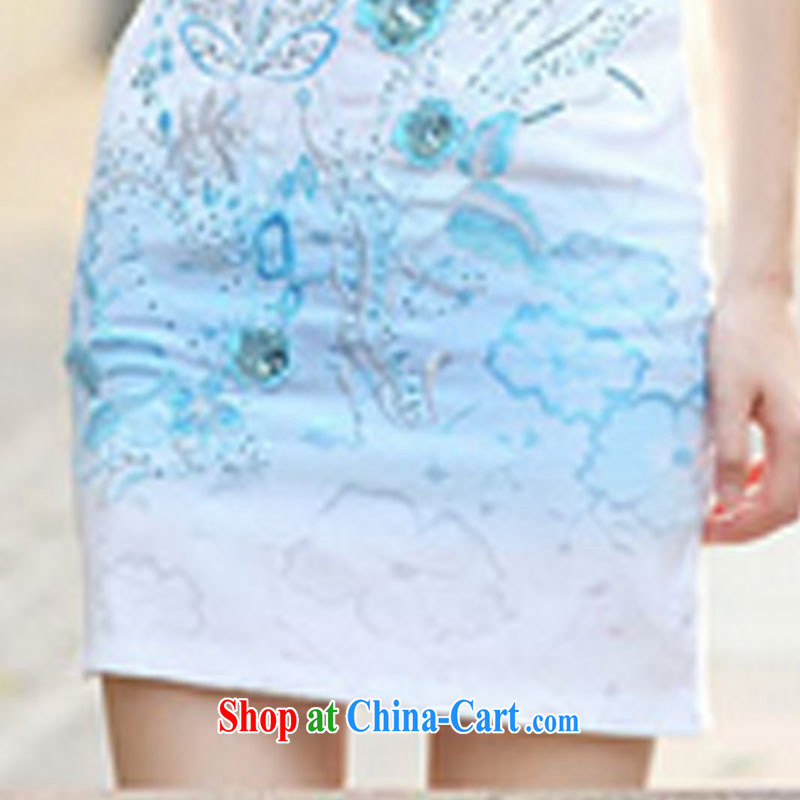 Stylish retro dresses 2015 new cheongsam dress dresses summer XL suits, International tiger, shopping on the Internet
