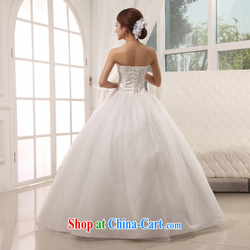 Yong-yan and 2015 new, wipe off chest shaggy wedding Korean Princess wedding sweet and elegant wedding Korean-style with white. size is not final, Yong Yan good offices, shopping on the Internet