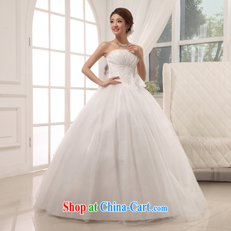 Yong-yan and 2015 new, wipe off chest shaggy wedding Korean Princess wedding sweet and elegant wedding Korean-style with white. size is not final, Yong Yan good offices, shopping on the Internet