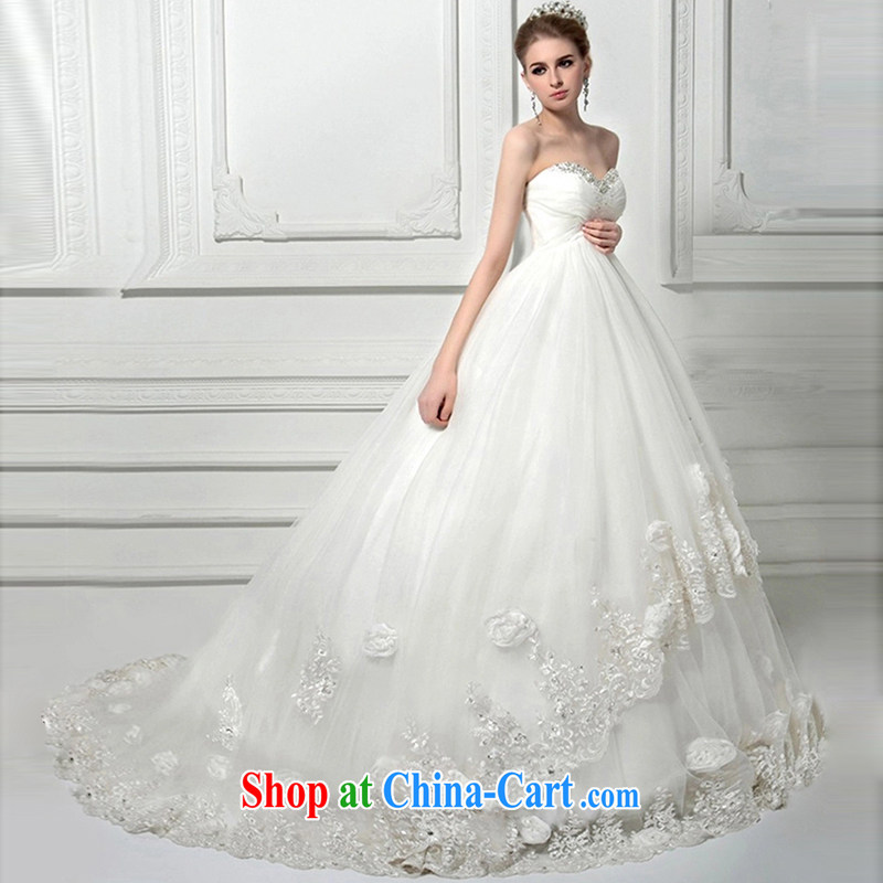 Wei Qi 2015 summer new pregnant women wedding dresses wiped his chest high waist wedding high-end custom in Europe and America, the cultivation parquet drill wiped his chest wedding female white tailored the $50, Qi wei (QI WAVE), online shopping