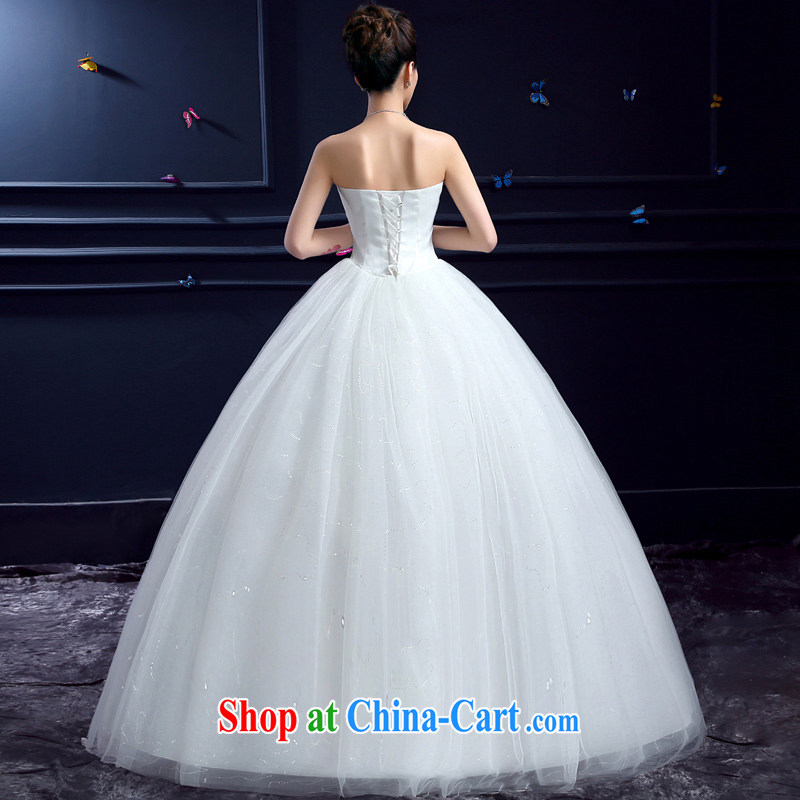 Bridal Suite 2015 new wedding dresses honeymoon bride's bare chest wedding wood drill Princess with lace wedding white XXL, Honeymoon bridal, shopping on the Internet