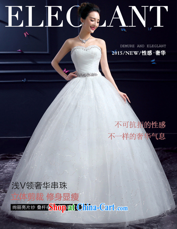 wedding dresses 2015 new wedding dresses honeymoon bridal erase chest wedding parquet drill Princess with luxurious wedding white XXL pictures, price, brand platters! Elections are good character, the national distribution, so why buy now enjoy more preferential! Health