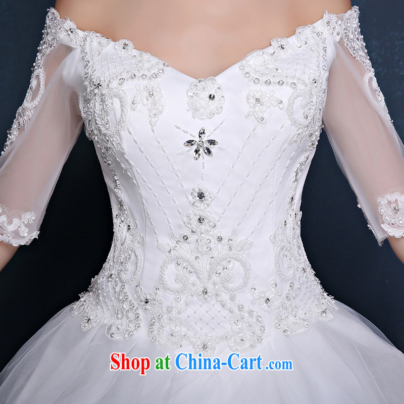 wedding dresses 2015 new Korean version field shoulder cuff marriages graphics thin strap tail wedding dresses summer white XL (waist 2.3), Mrs Alexa Lam, and, on-line shopping