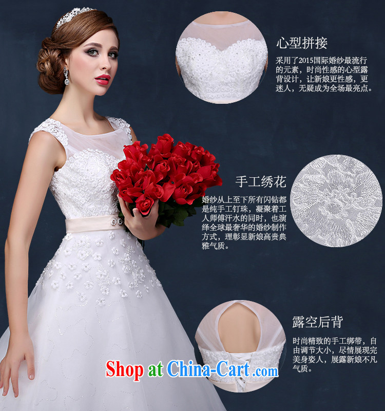 wedding dresses 2015 summer new Korean shoulders flowers graphics thin marriages tail wedding dresses white XL (waist 2.3) pictures, price, brand platters! Elections are good character, the national distribution, so why buy now enjoy more preferential! Health