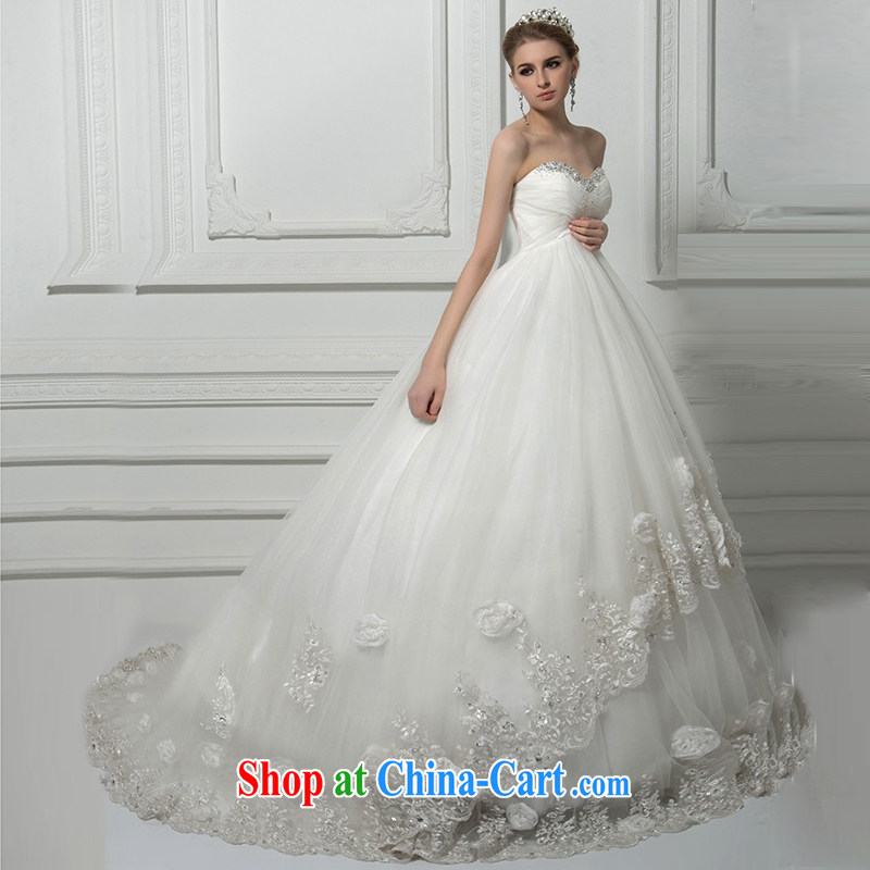 Ting Beverly pregnant wedding high waist 2015 summer wedding dresses new erase chest-tail bridal wedding, video thin spring in Europe and white XXXL Ting, Beverly (tingbeier), online shopping