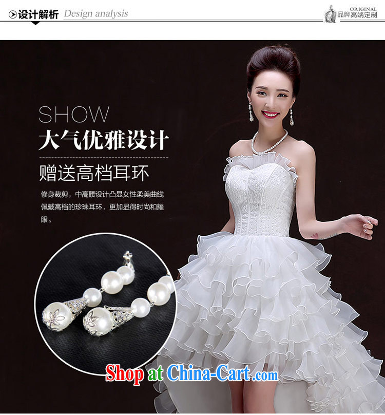 The china yarn new dress 2015 Korean wiped his chest bound beauty with graphics thin marriages wedding before after short length yarn small dress white. size does not accept return pictures, price, brand platters! Elections are good character, the national distribution, so why buy now enjoy more preferential! Health