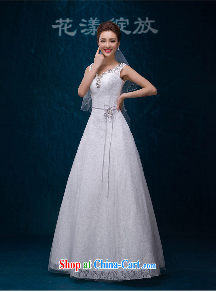 2015 new summer A Field dress elegant shoulders, the Marriage Code wedding dresses Korean minimalist graphics thin wood drill white. Do not return not-for-pictures, price, brand platters! Elections are good character, the national distribution, so why buy now enjoy more preferential! Health