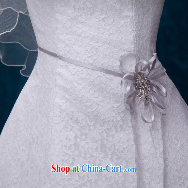 2015 new summer A Field dress and elegant shoulders, the Marriage Code wedding dresses Korean minimalist graphics thin wood drill white. Do not return does not change, love, China, in accordance with, and online shopping