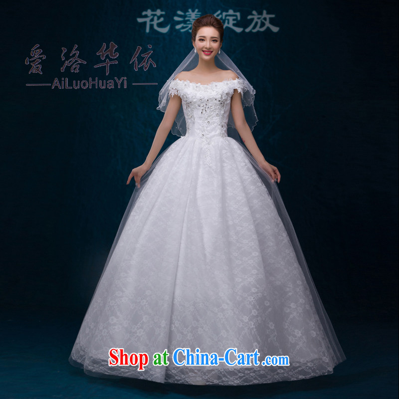 wedding dresses 2015 new summer brides field shoulder with wedding summer tied with a double shoulder parquet drill larger graphics thin white. Do not return does not switch