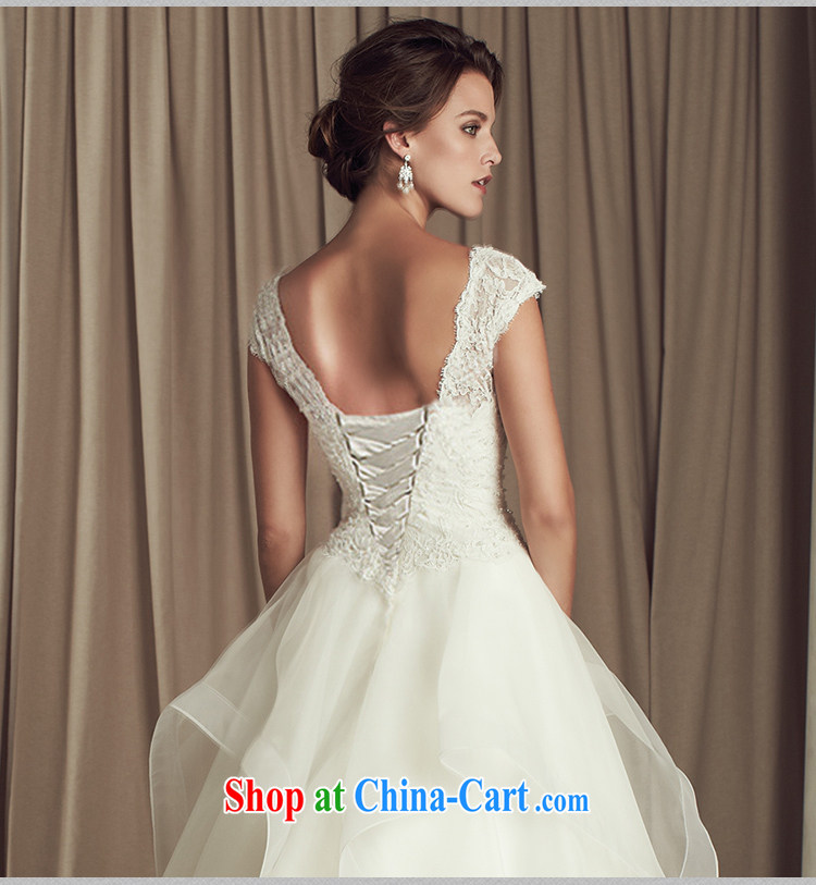 Tslyzm tail wedding dresses bridal Wedding Fashion Europe retro shoulders V brought back exposed Deluxe skirt 2015 spring and summer wedding with M pictures, price, brand platters! Elections are good character, the national distribution, so why buy now enjoy more preferential! Health