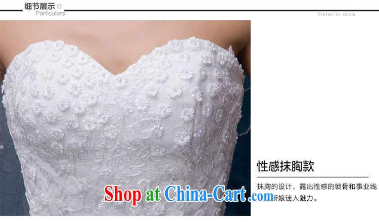 2015 new summer wiped chest strap flowers with lace Korean video thin sexy bridal wedding wedding dresses white. Do not return not-for-pictures, price, brand platters! Elections are good character, the national distribution, so why buy now enjoy more preferential! Health